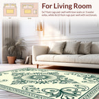 Ornate Floral Emblem Pattern Rug