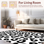 Bold Black Spots Pattern Rug