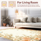 Whimsical Floral Butterfly Garden Rug