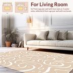 Abstract Swirls Whimsical Pattern Rug