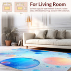 Translucent Bubbles Gradient Pattern Rug