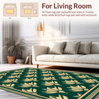 Art Deco Floral Pattern Rug