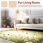 Whimsical Garden Bee Floral Delight Rug