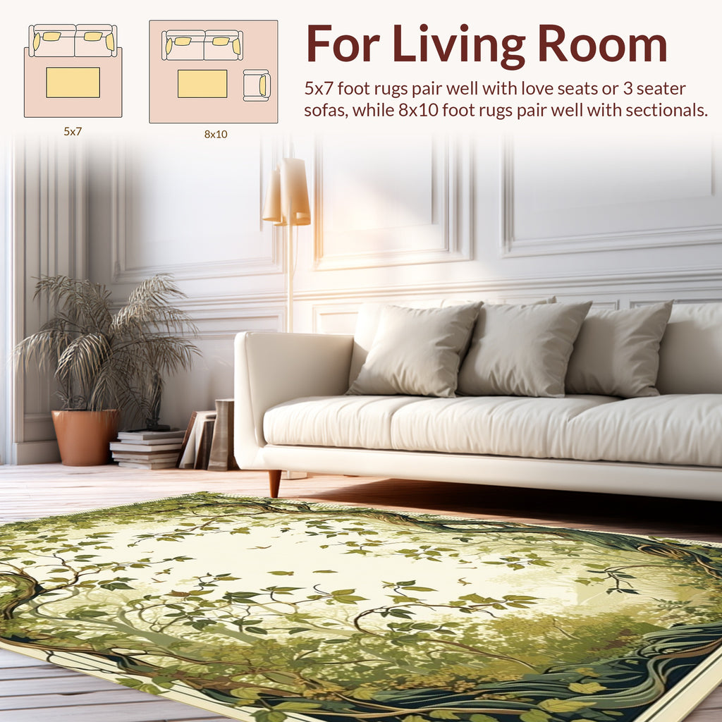 Enchanted Forest Canopy and Vines Rug