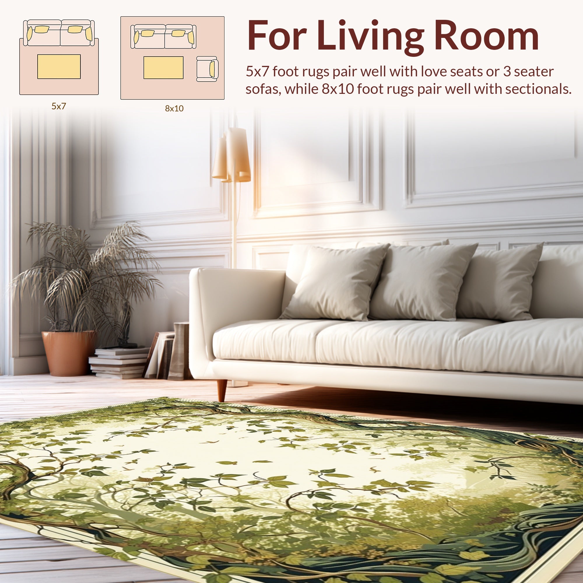 Enchanted Forest Canopy and Vines Rug