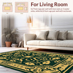 Ornate Forest Floral Sunburst Rug