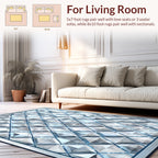 Geometric Diamond Pattern Contemporary Design Rug