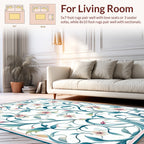 Whimsical Floral Vine Pattern Rug