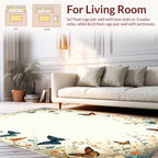 Vibrant Butterflies In Spring Garden Rug