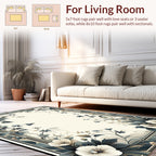 Art Nouveau Floral Swirl Pattern Rug