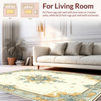 Classic Floral Scrollwork Elegant Design Rug