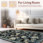 Elegant Floral Vine Pattern Rug