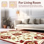 Ornate Floral Vine Pattern Rug