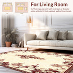 Rich Floral Symmetry Pattern Rug