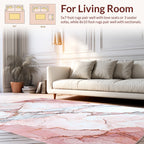 Pink Marble Veined Texture Rug