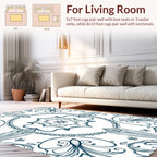 Ornate Floral Swirl Symmetry Rug
