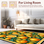 Citrus Grove Botanical Pattern Rug