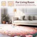 Whimsical Butterfly Garden Meadow Rug