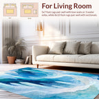 Crystal Shards Icy Peaks Rug
