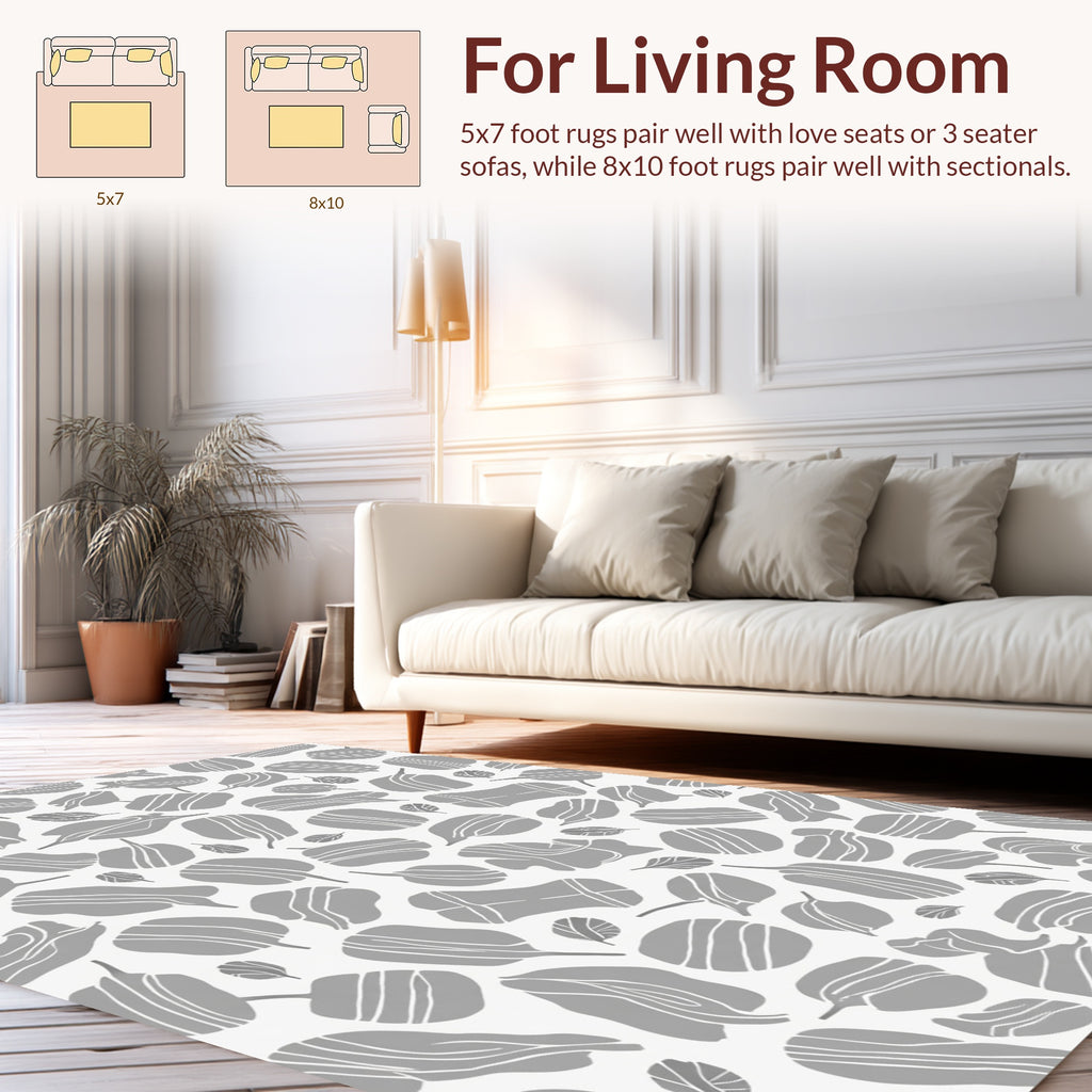 Abstract Nature Inspired Pattern Design Rug