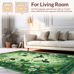 Verdant Nature Insects Flowers Rug
