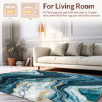 Deep Ocean Agate Inspired Pattern Rug