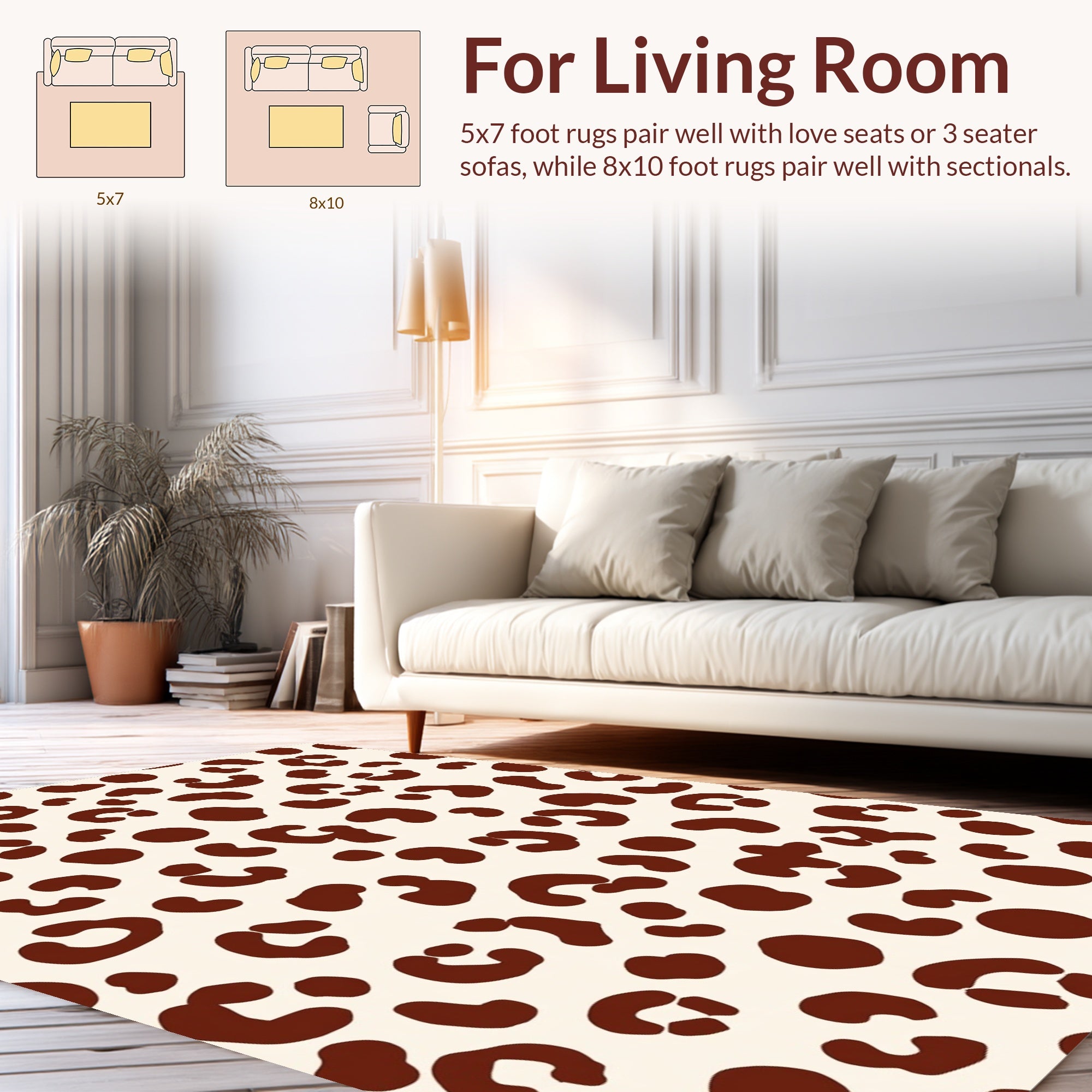 Animal Spots Abstract Pattern Rug