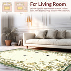 Vines Butterflies Blossoms Pattern Rug
