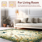 Whimsical Butterfly Floral Garden Rug