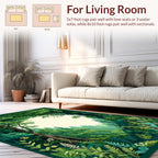 Verdant Forest Scene Nature Rug