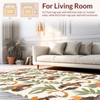 Earthy Tones Abstract Nature Rug