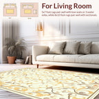 Elegant Floral Swirls Pattern Rug
