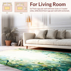 Whimsical Floral Vines Butterflies Rug