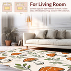 Whimsical Mushroom Forest Pattern Rug
