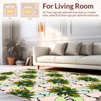 Art Nouveau Stylized Floral Pattern Rug