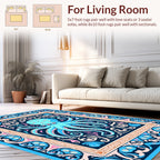 Oceanic Octopus Floral Regal Rug