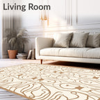 Boho Eclectic Abstract Lightbulb Rug
