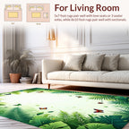 Lush Jungle Butterflies Design Rug