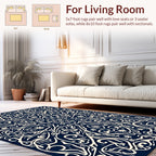 Intricate Floral Symmetry Rug