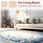 Whimsical Floral Vines With Butterflies Rug