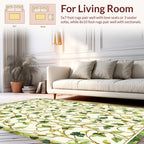 Botanical Vine With Green Leaves Rug