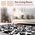 Whimsical Animals And Floral Pattern Design Rug