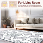 Delicate Orchid Floral Pattern Design Rug