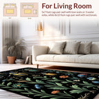 Insects Botanical Garden Print Rug