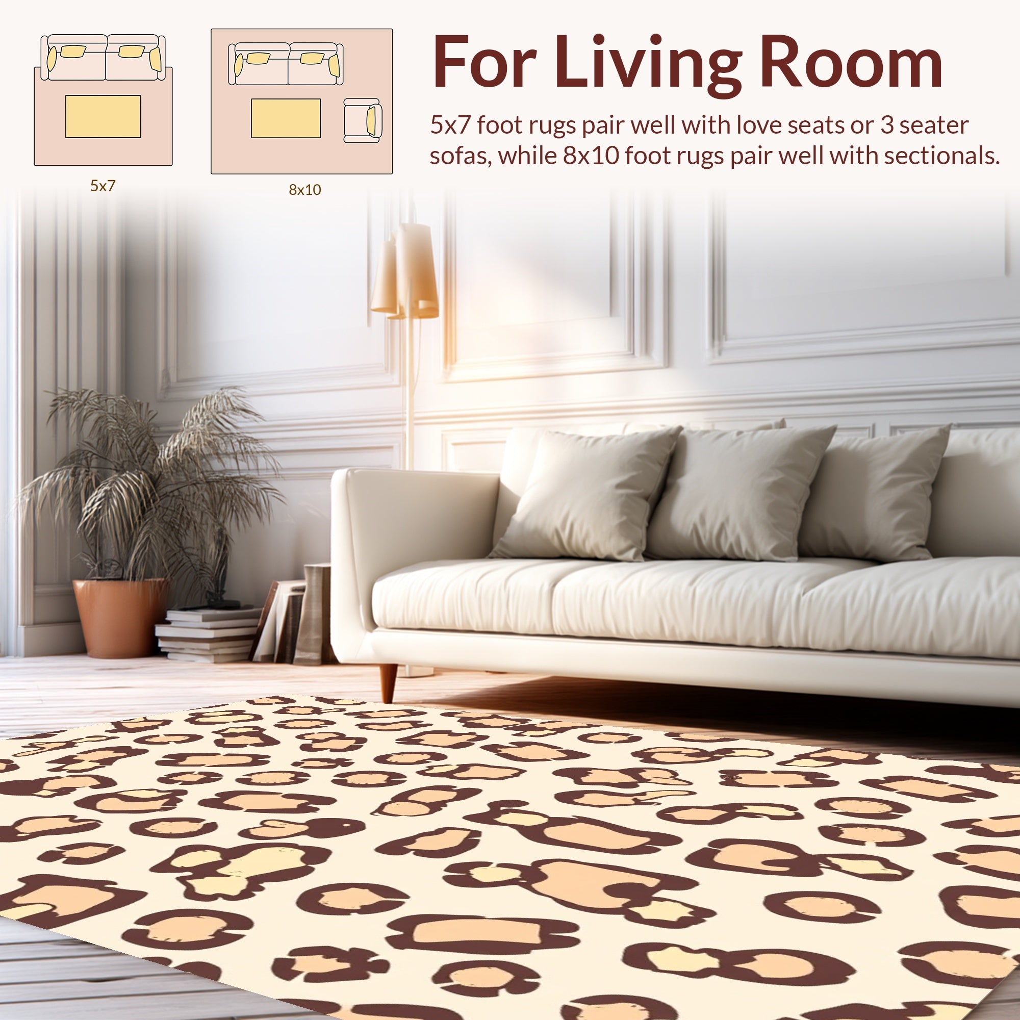 Bold Animal Print Pattern Rug