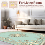 Art Nouveau Sunburst Floral Pattern Rug