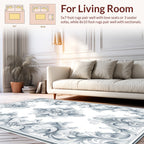 Elaborate Floral Scrollwork Pattern Rug