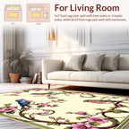 Floral Birds On Winding Branches Rug