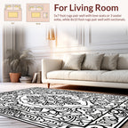 Ornate Floral Scrollwork Rug