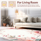 Soft Bloom Watercolor Floral Design Rug
